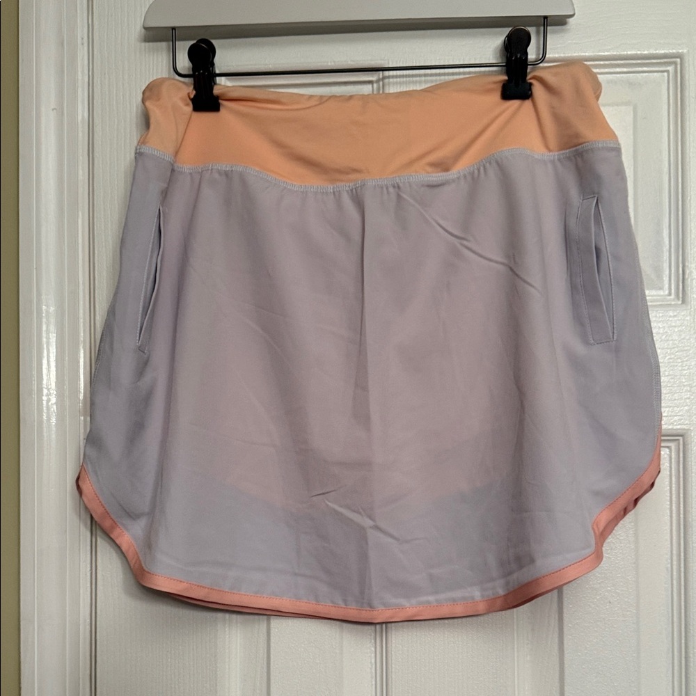 Simply Southern Athletic Skirt skort xl TN Tennessee white orange shorts $78.00